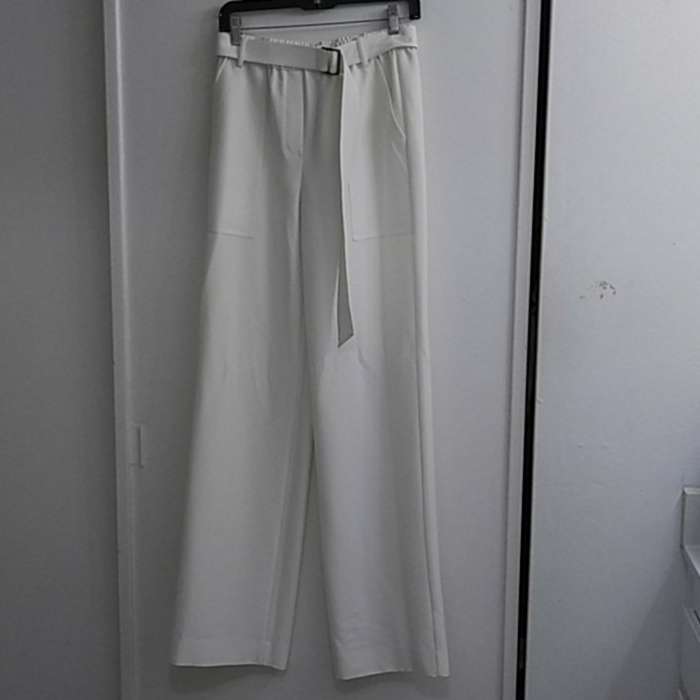 Cream Wide Leg Trousers
